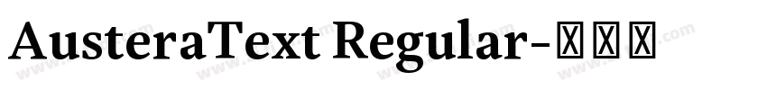 AusteraText Regular字体转换